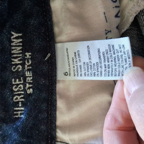 American Eagle woman size 6 high rise skinny stretch denim jeans - Picture 4 of 5